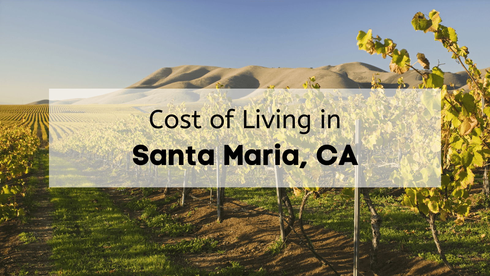 Cost of Living in Santa Maria